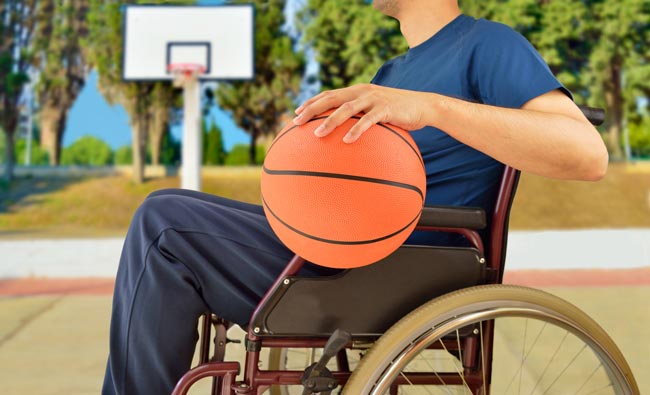 Nursing Care Of Paraplegic Patient - Disable person playing basketball Nursing Care Of Paraplegic Patient